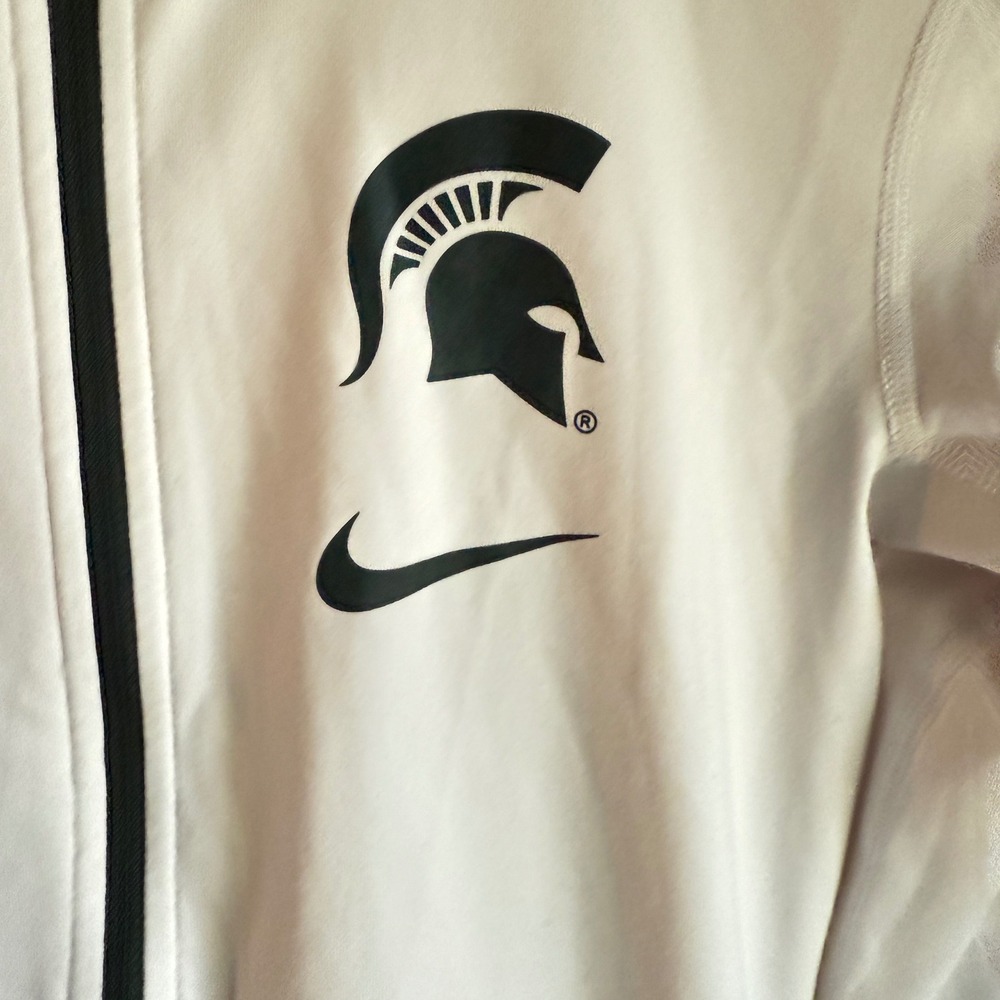 Nike Michigan State Spartans Dri-FIT Half Zip‎ Pullover Top Womens Small